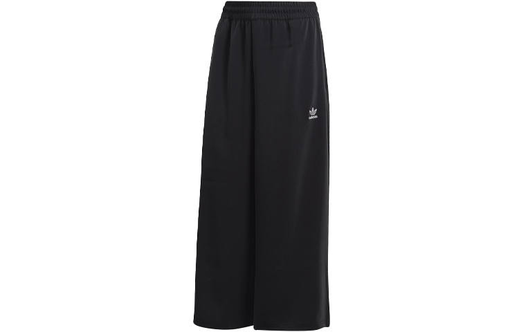 Adidas Originals Casual Pants Women's Black Moderate Wide Leg Pants