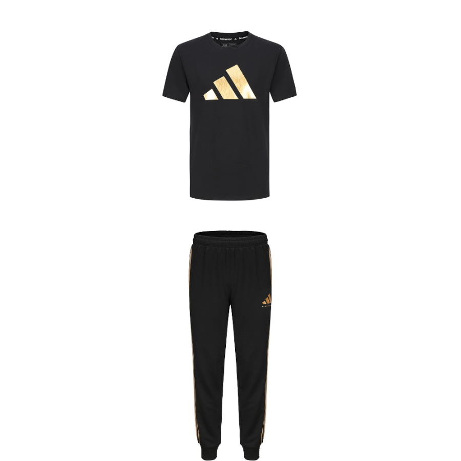 Adidas Adidas Taekwondo Casual Sportswear Unisex Black Gold