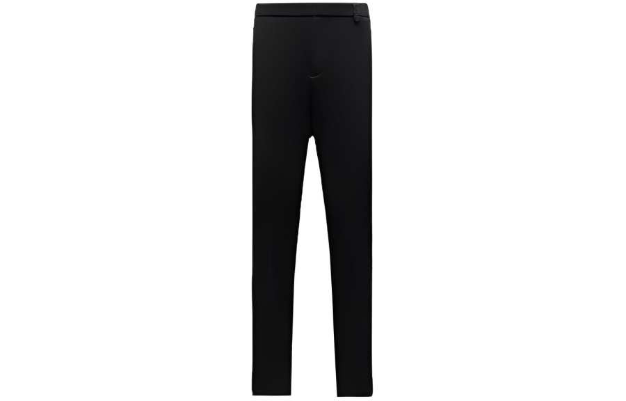 Moncler SS22 Casual Pants Women's Black Moderate Straight Fit Pants