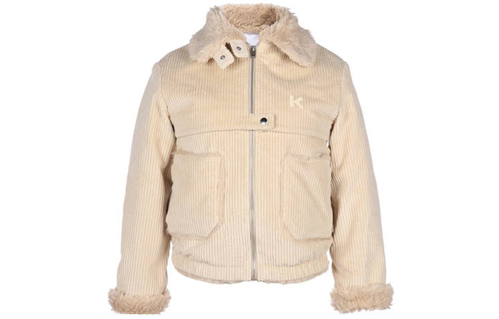 KENZO KENZO Parka Coats Women's Beige Lapel Moderate