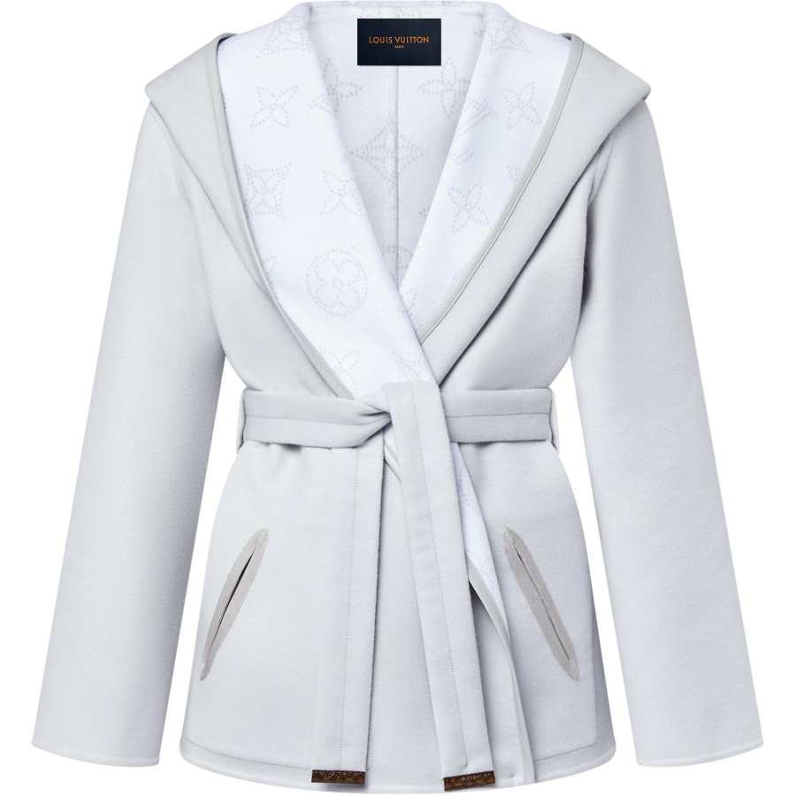LOUIS VUITTON Coat Women's Gray
