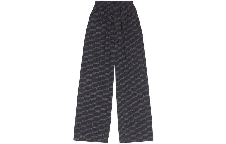 Balenciaga FW22 Knitted Sweatpants Women's Black Gray