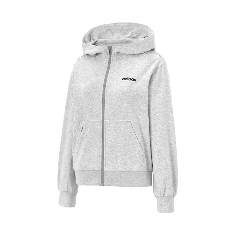 Adidas Adidas Sweatshirts Women's Gray Hooded Non Detachable Moderate Cardigan