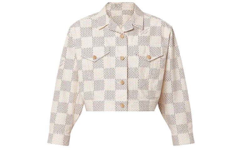 LOUIS VUITTON Damier Azur Denim Trucker Jacket