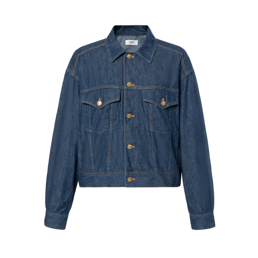 CELINE CELINE SS24 Denim Jacket Women's Washed Blue