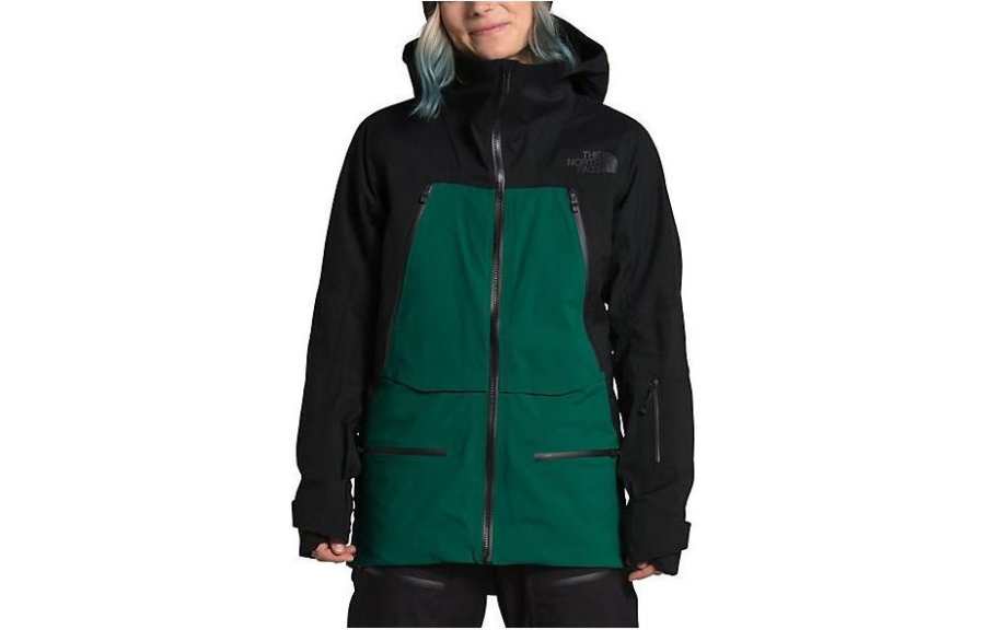 THE NORTH FACE Windbreaker Jackets Women's Green Hooded Moderate