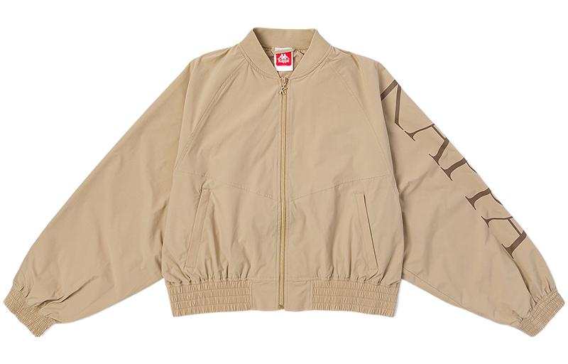 Kappa Cropped Coats Women's Baseball Collar Moderate