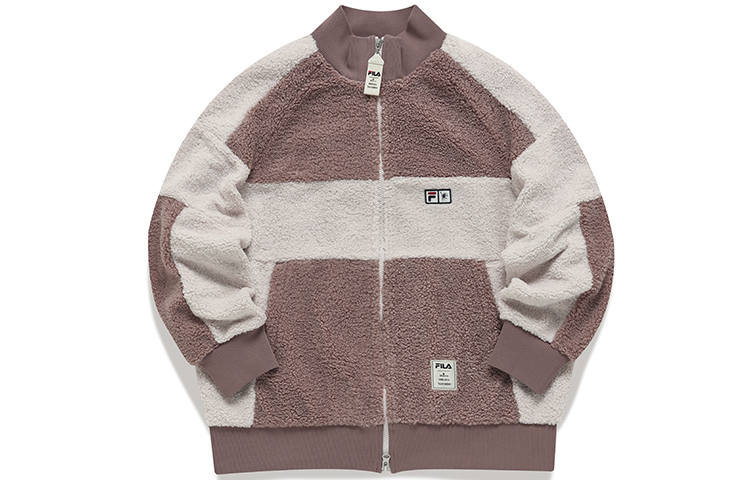 FILA X MIHARA YASUHIRO MIHARA YASUHIRO Collaboration Collection Velvet Jackets Women's Victoria Purple Stand Collar Thickened