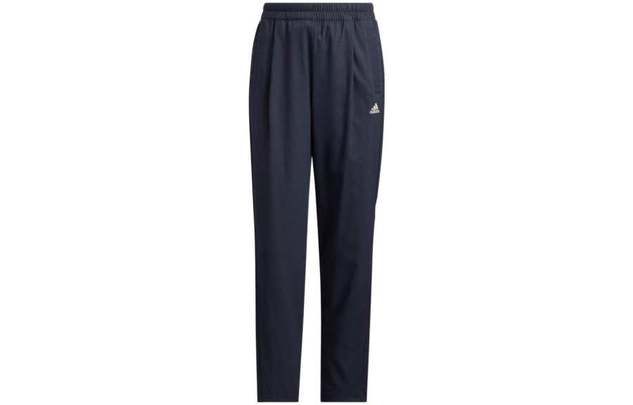 Adidas Adidas Knitted Sweatpants Women's Blue Moderate Straight Fit Pants
