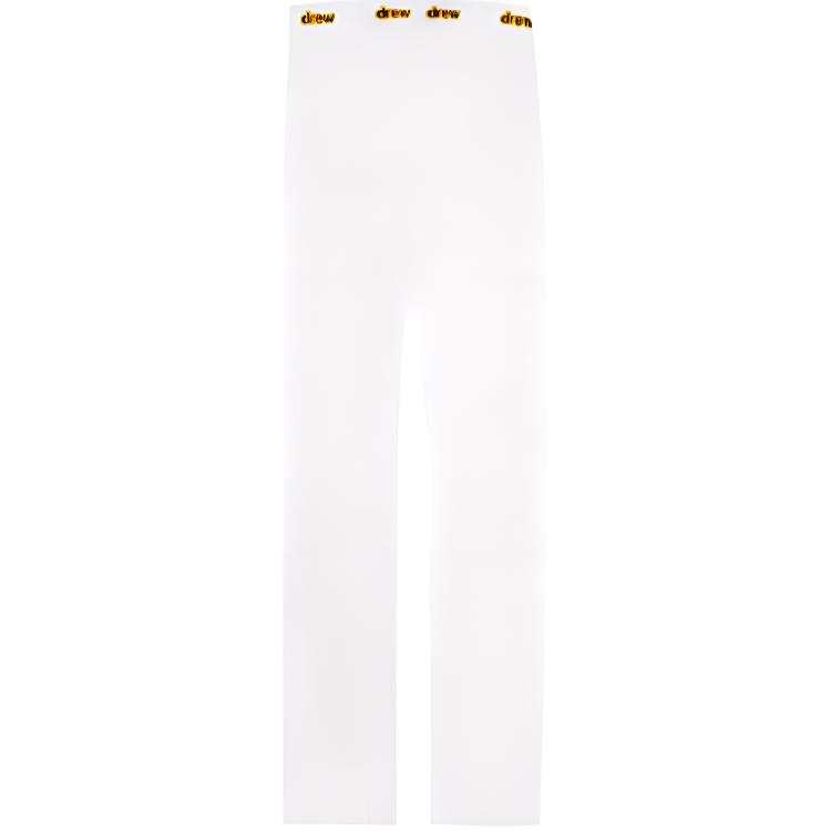 Drew House Letter Logo Series Full Length Pants Leggings Women's White