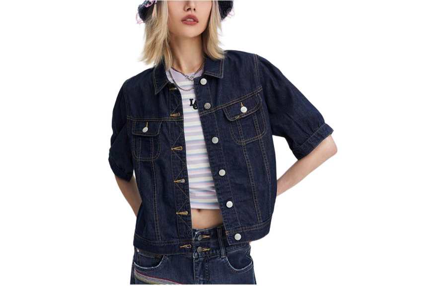 Lee Lee Denim Jacket Women's Dark Blue