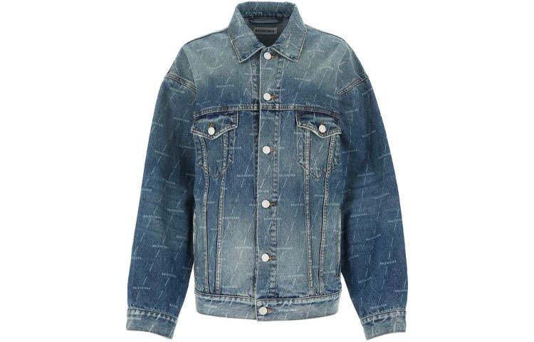 Balenciaga Large Fit Denim Jacket 'Authentic Dark Blue'