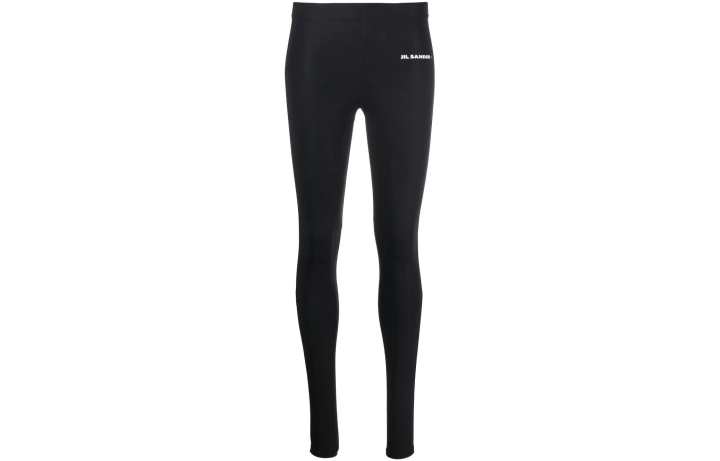 JIL SANDER Jil Sander logo print leggings