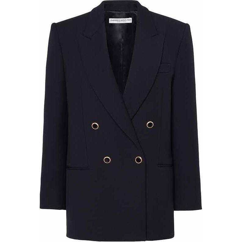 Alessandra Rich Double Breasted Oversized Jacket