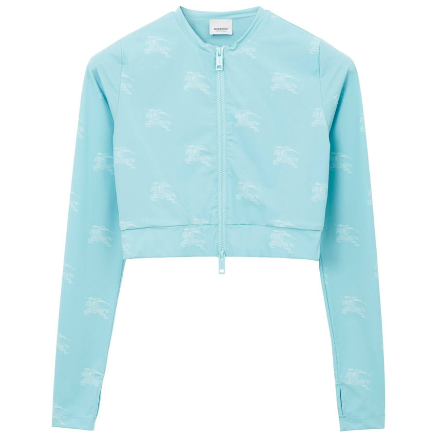 Burberry 【Previous Season】Equestrian Knight zip-up top