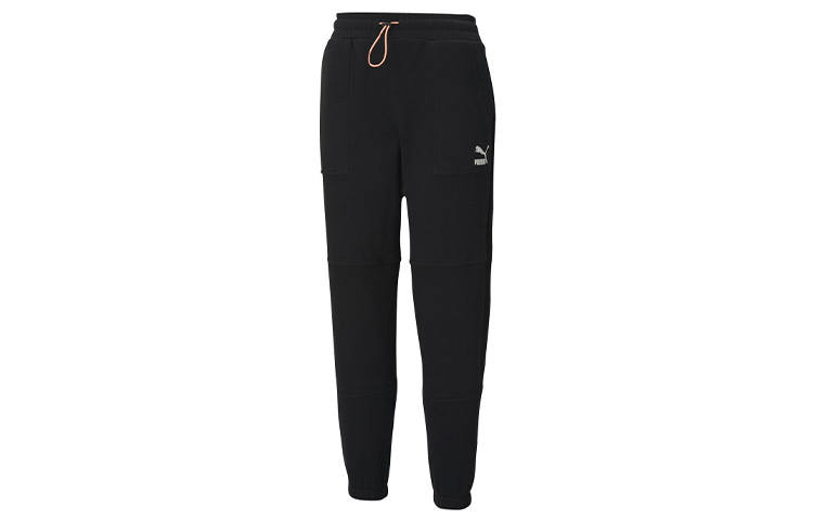 PUMA Casual Pants Women's Black Moderate Cuffed Pants