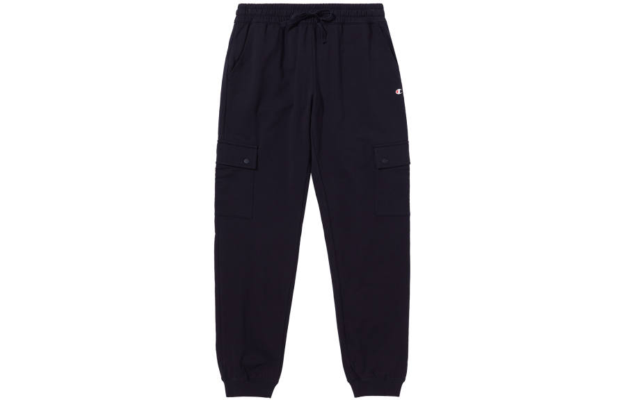 Champion Straight Fit Pants Thickened And Fleece Lined Casual Pants Winter Women's Black