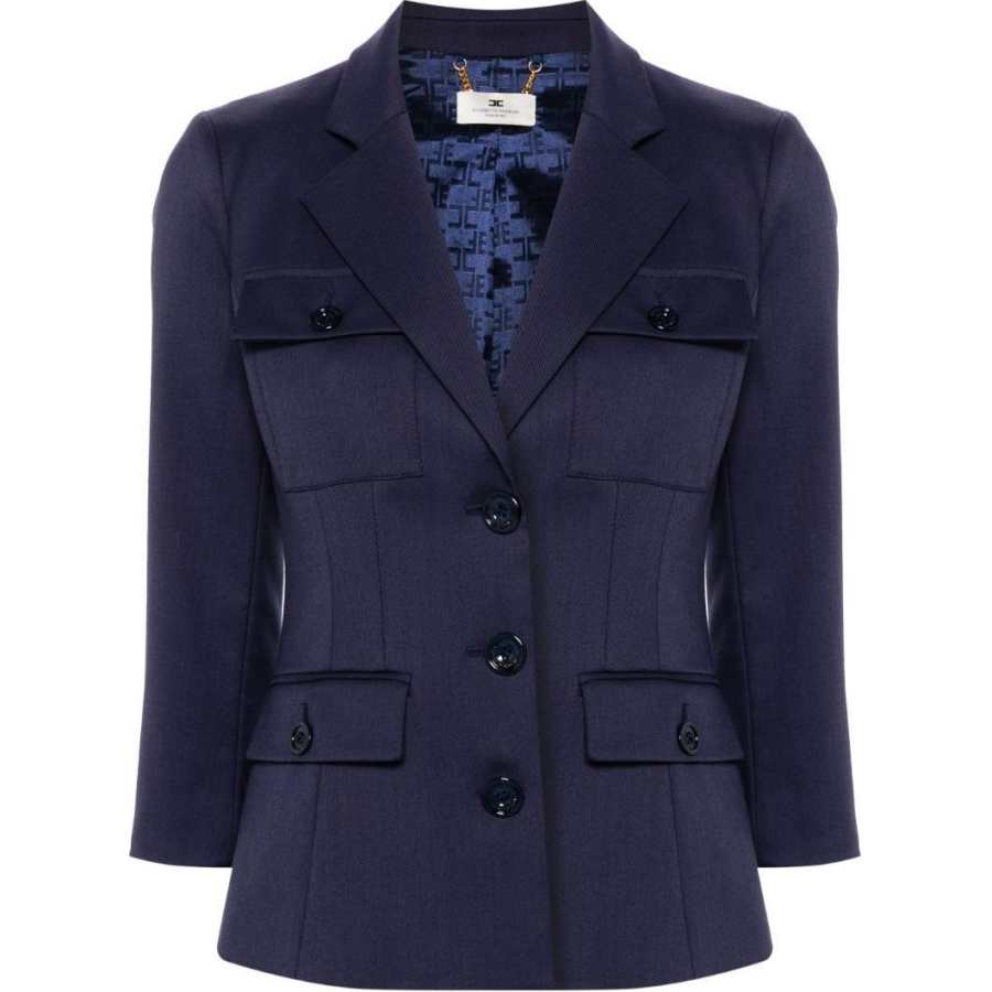 Elisabetta Franchi Twill Blazer
