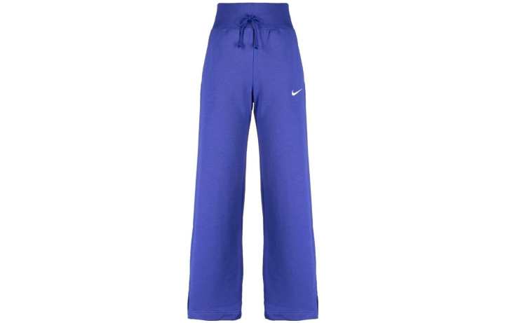 Nike Nike Knitted Sweatpants Women's Blue Moderate Wide Leg Pants
