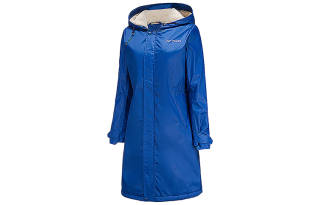 YONEX Logo Fleece Lined Thermal Puffer Jacket Women's Navy Blue