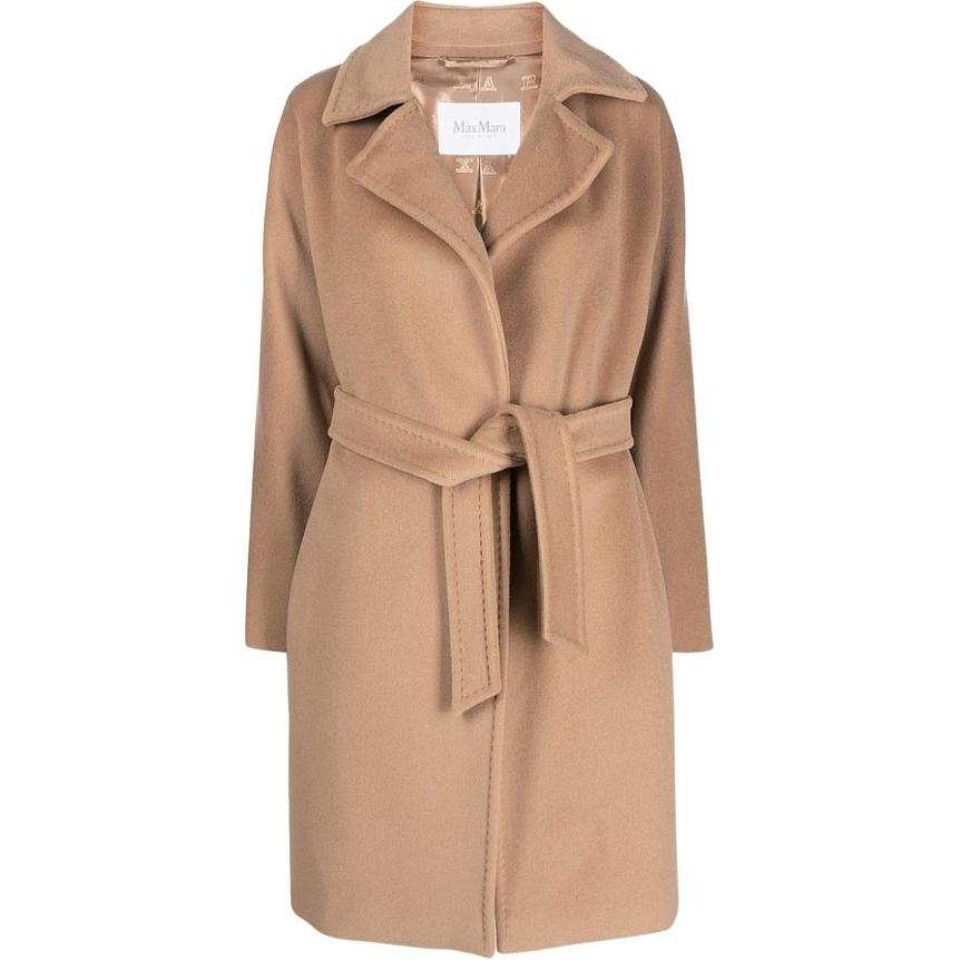 MaxMara MaxMara Estella Virgin Wool Blend Belted Coat