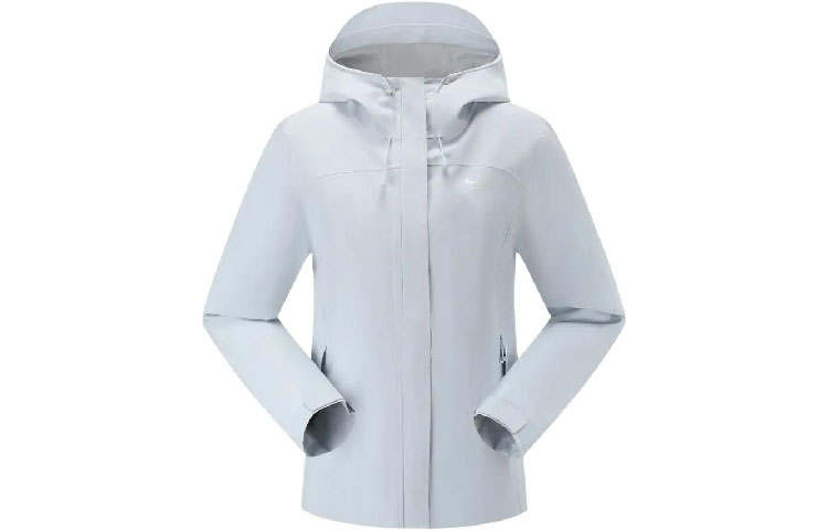 DECATHLON MH150 Hiking Windbreaker Jacket Women's Cloud Yarn Blue