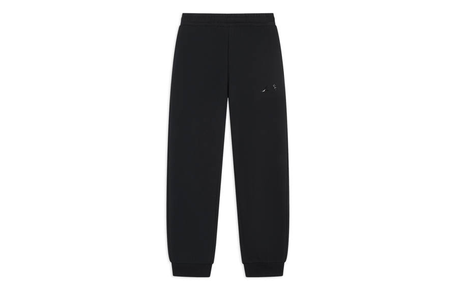 Li-Ning Li Ning Sports Fashion Collection Solid Color Fleece Lined Thermal Casual Knitted Sweatpants Women's