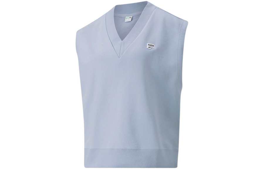PUMA Vests Women's Ice Blue V Neck Moderate Other