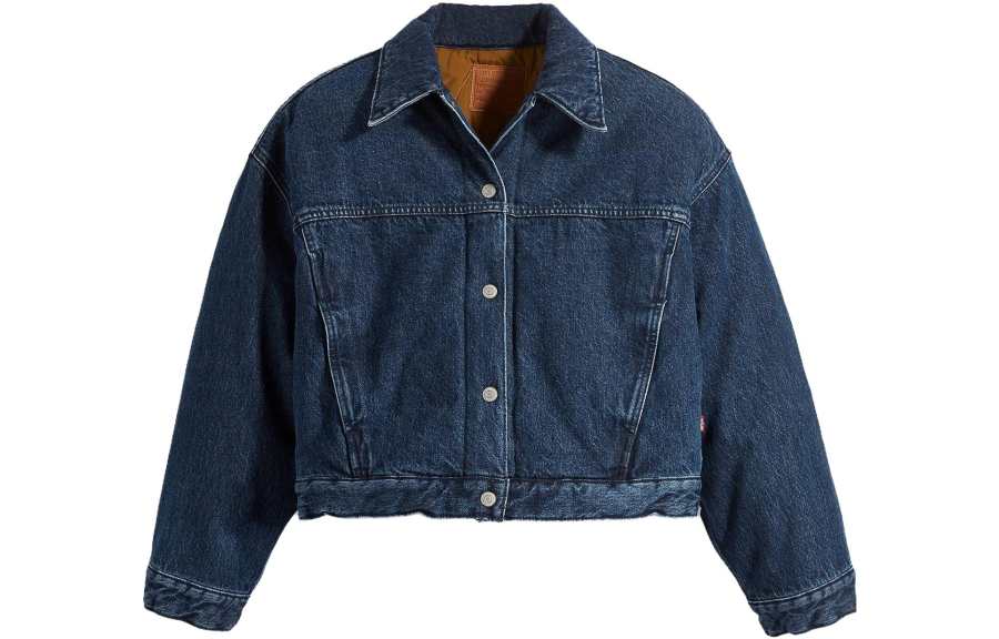 Levis Levis Denim Jackets Women's Blue Lapel Moderate Other