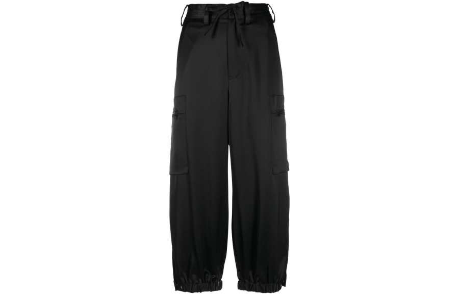 Y-3 Y 3 Casual Pants Women's Black Moderate Cargo Pants