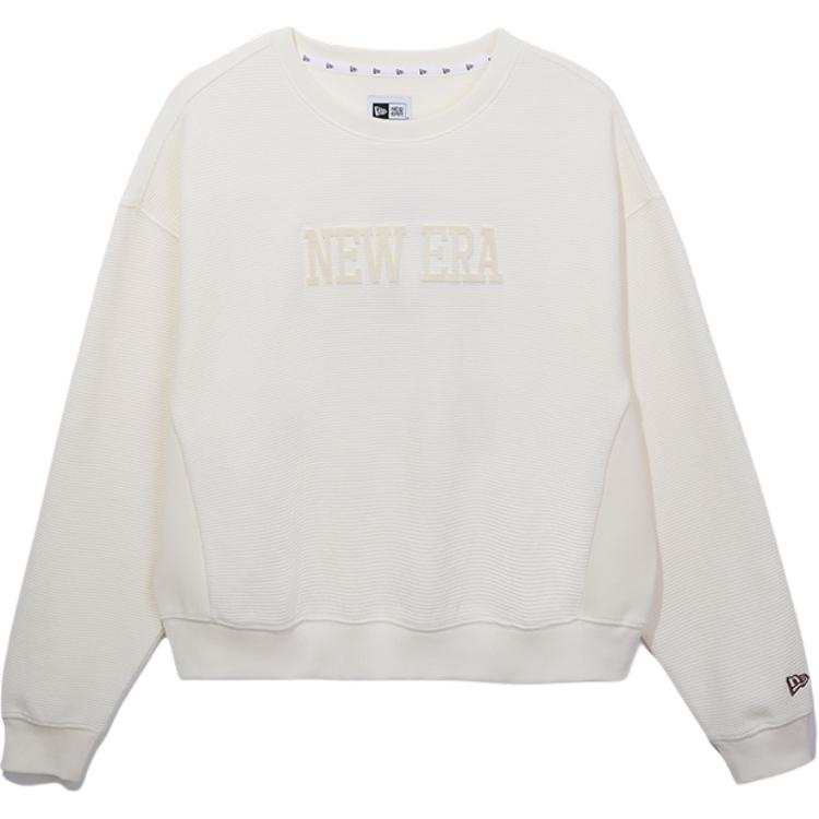 New Era Sweatshirts Women's Ivory White Crew Neck Moderate Regular