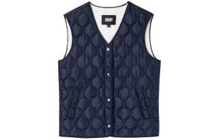 DKNY Vests Women's Navy Blue Moderate Other