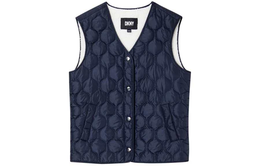 DKNY Vests Women's Navy Blue Moderate Other