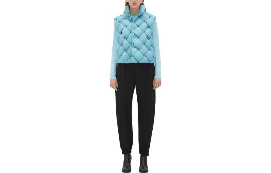 Bottega Veneta Down Vest Women's Light Blue