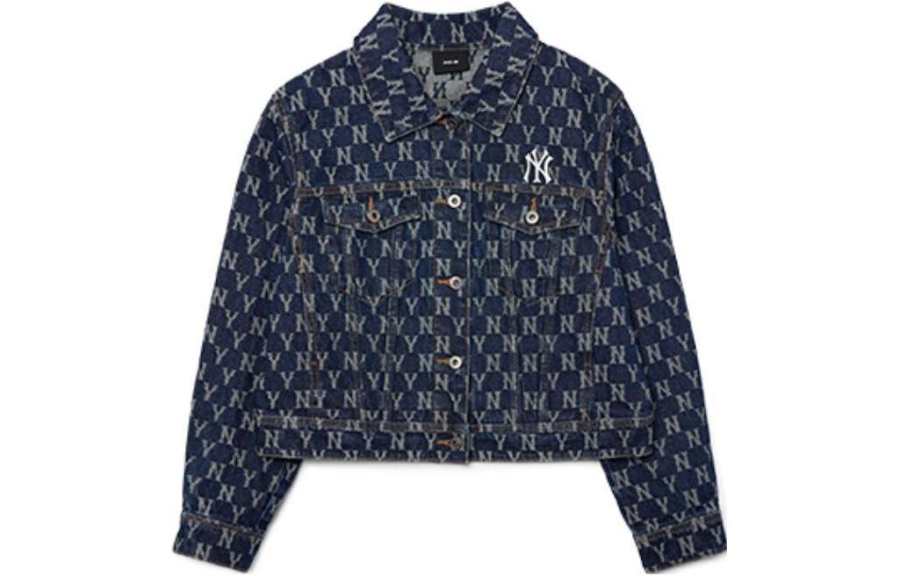 MLB MLB Old Flower Denim Jacket Women's Blue