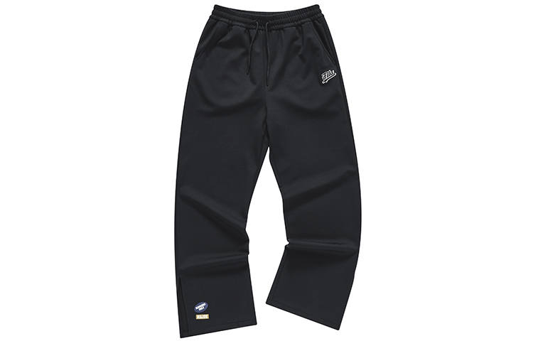 FILA FUSION Casual Pants Women's Pitch Black Moderate Straight Fit Pants
