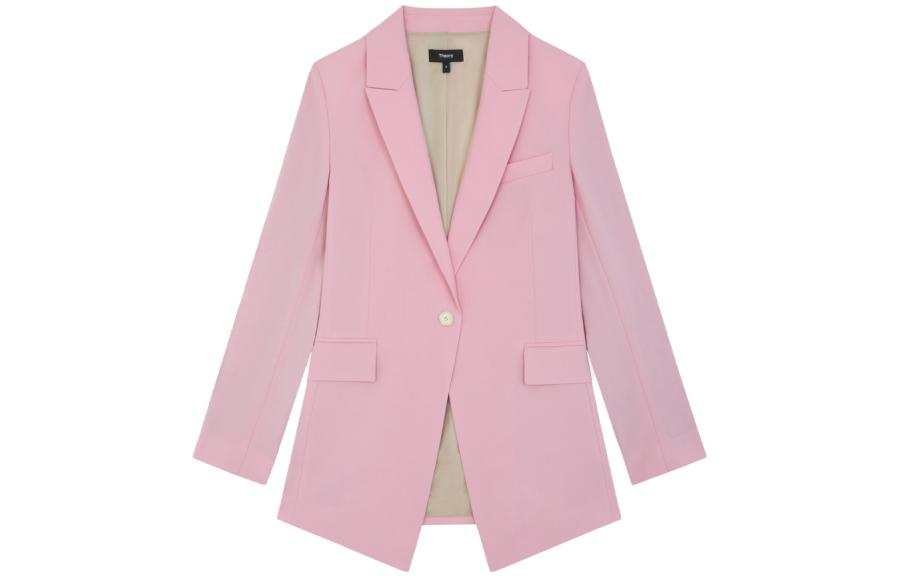 THEORY Business Suits Women's Rose Pink Suit Collar Moderate Other