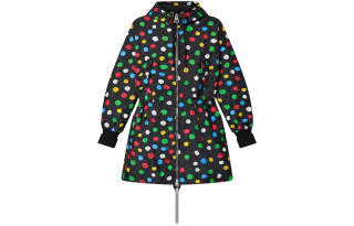LOUIS VUITTON X Yayoi Kusama Painted Dots Long Parka Black