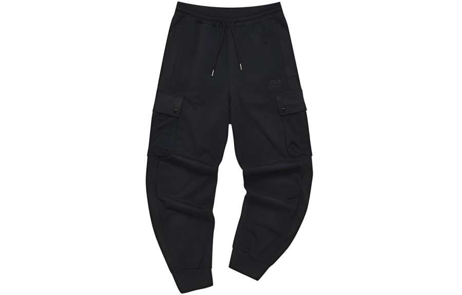 FILA FUSION Casual Pants Women's Pitch Black Moderate Cuffed Pants