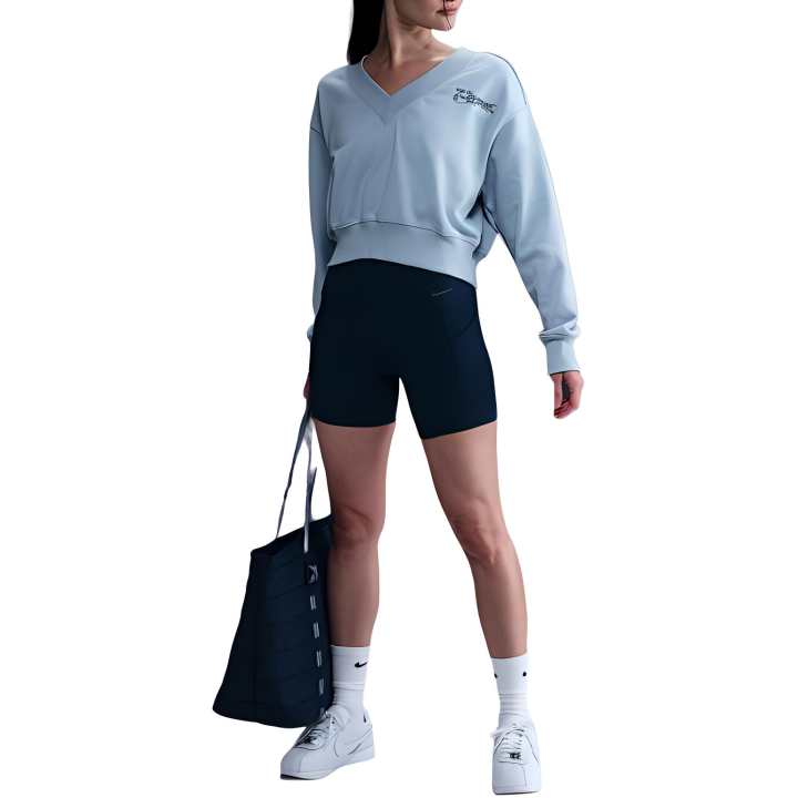 Nike Nike Sweatshirts Women's Blue V Neck Moderate