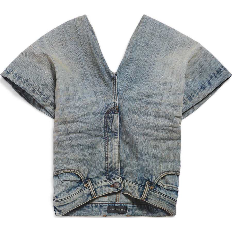 Balenciaga Denim Pants Top