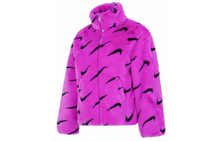 Nike Nike Puffer Jackets Women's Dark Violet Stand Collar Moderate Other