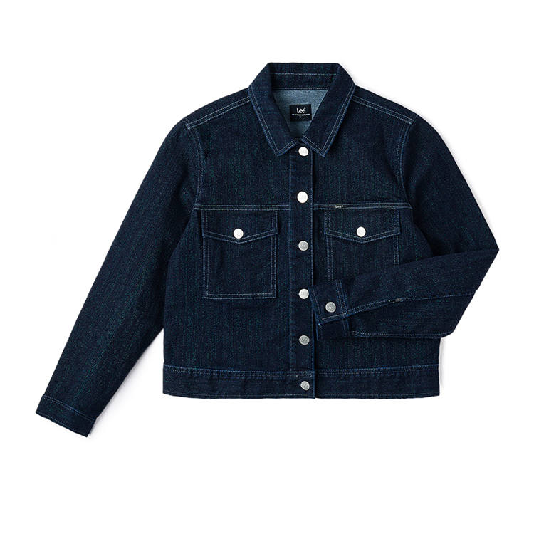 Lee Lee Denim Jackets Women's Washed Lapel Moderate