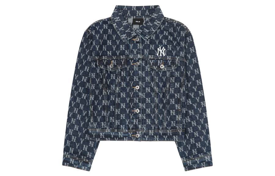 MLB MLB Old Flower Denim Jacket Women's Blue