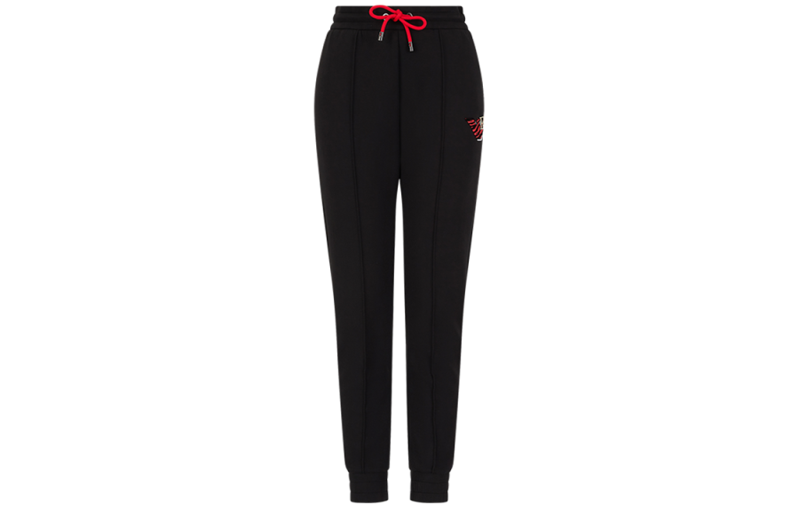 EMPORIO ARMANI EA SS22 Knitted Sweatpants Women's Black