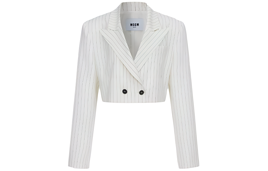 Msgm pinstripe-pattern cropped blazer