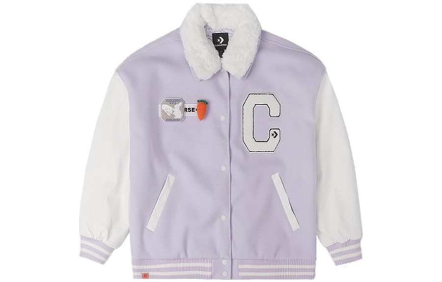 Converse Converse CNY Parka Coats Women's Violet Lapel Thickened