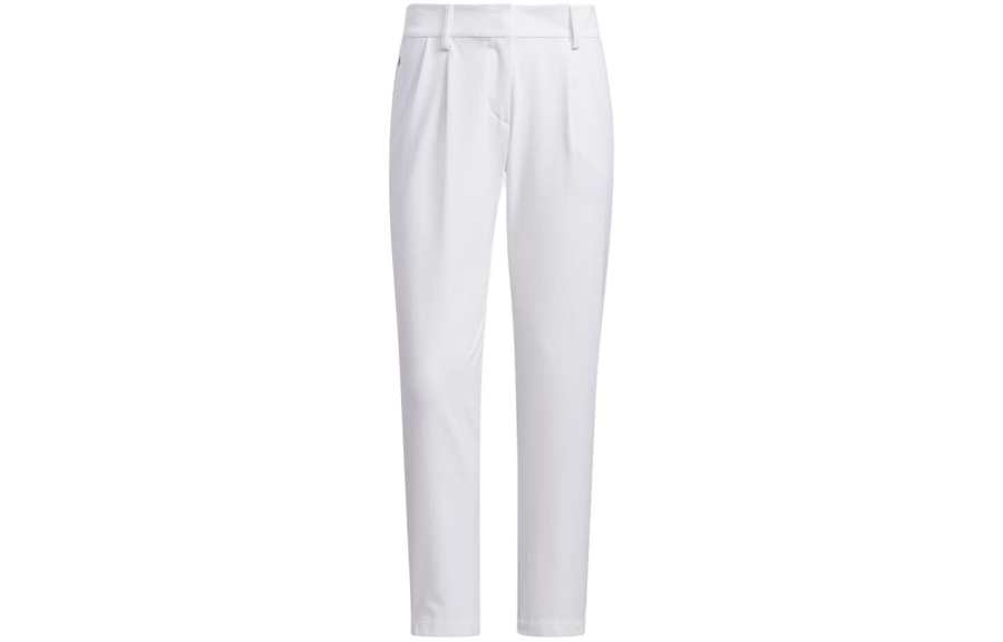 Adidas Adidas Knitted Sweatpants Women's White Moderate Straight Fit Pants