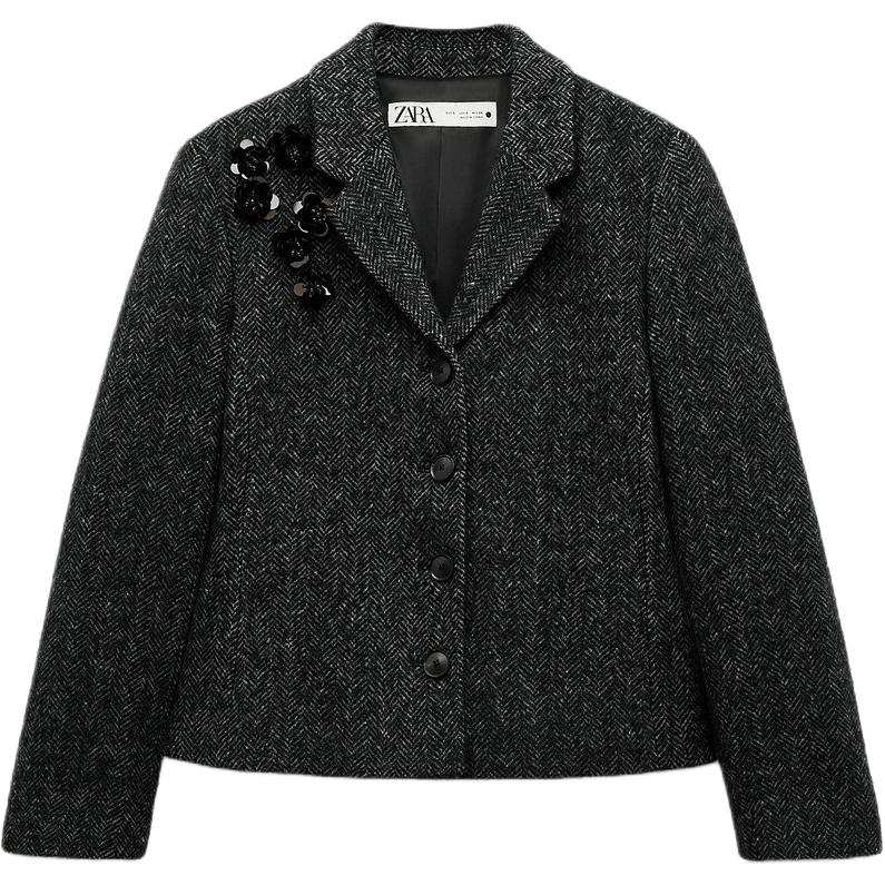 ZARA ZW Business Suit Women's Dark Gray