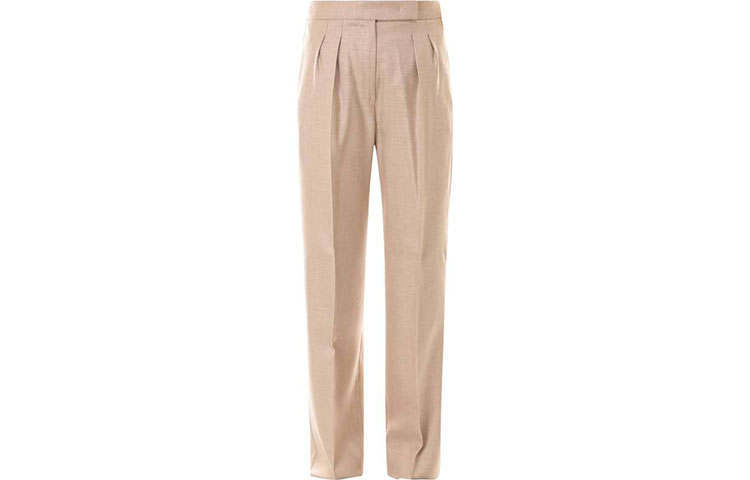 MaxMara Casual Pants Women's Camel Moderate Straight Fit Pants